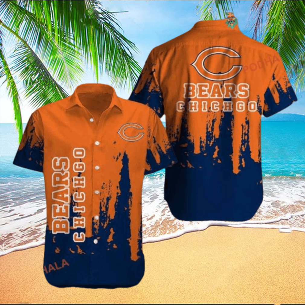 Chicago Bears Aloha Pattern Vintage Hawaiian Shirt Football Clothing