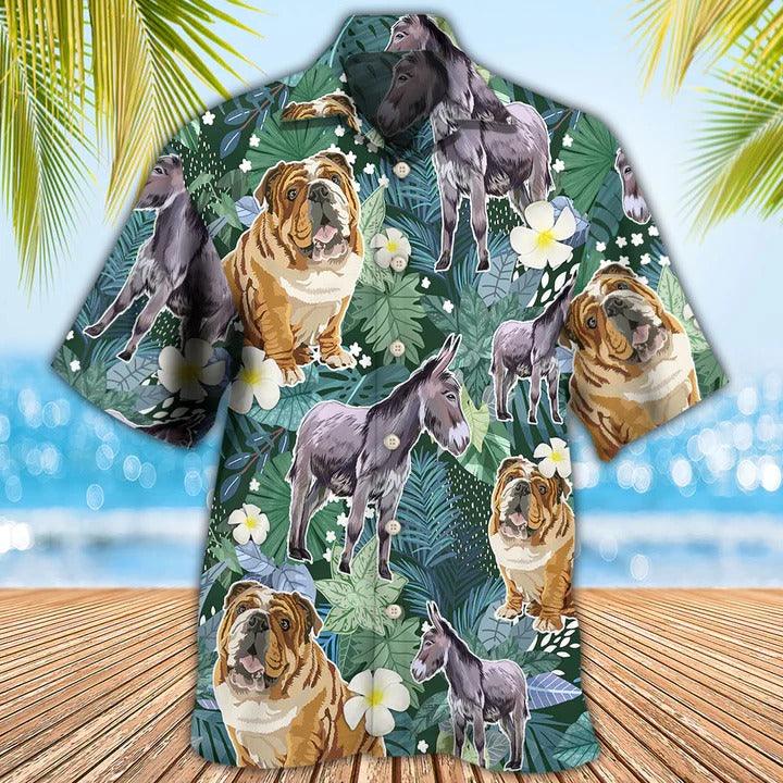 Shar Pei Aloha Hawaii Shirt - I Like Dogs And Donkeys Hawaiian Shirt For Summer - Perfect Gift For Dog Lovers, Friend, Family
